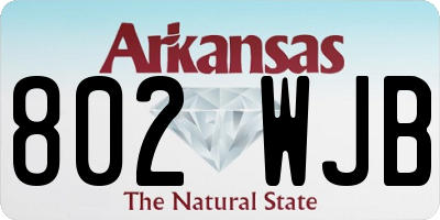 AR license plate 802WJB