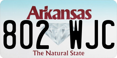 AR license plate 802WJC