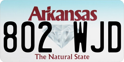 AR license plate 802WJD