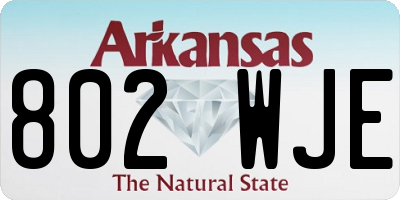 AR license plate 802WJE