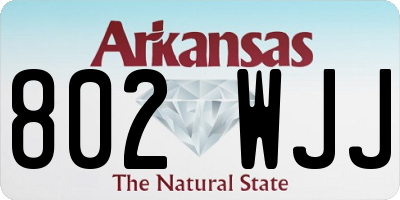AR license plate 802WJJ