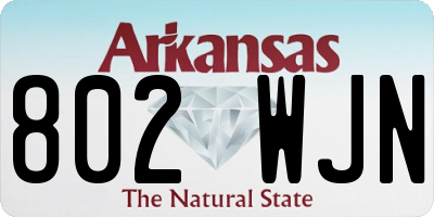 AR license plate 802WJN