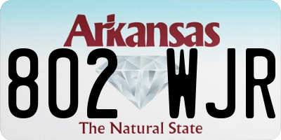 AR license plate 802WJR