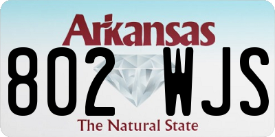 AR license plate 802WJS