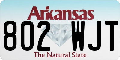 AR license plate 802WJT