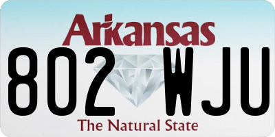 AR license plate 802WJU