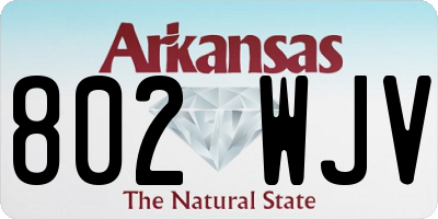AR license plate 802WJV