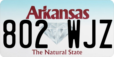 AR license plate 802WJZ