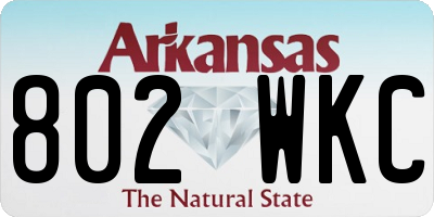 AR license plate 802WKC