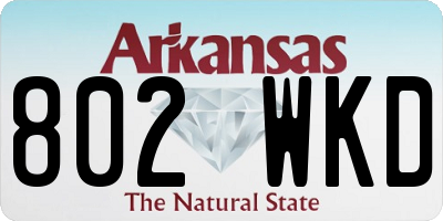 AR license plate 802WKD