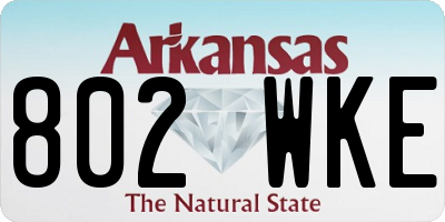 AR license plate 802WKE