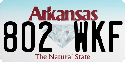 AR license plate 802WKF