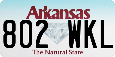 AR license plate 802WKL