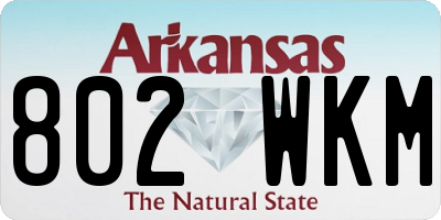 AR license plate 802WKM