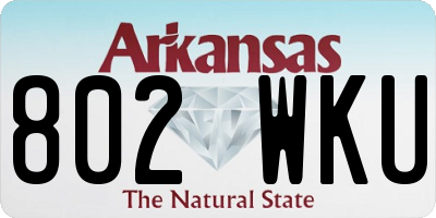 AR license plate 802WKU