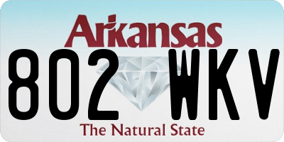 AR license plate 802WKV