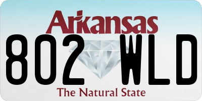 AR license plate 802WLD