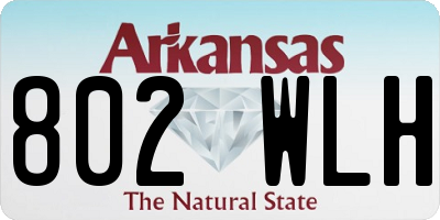 AR license plate 802WLH