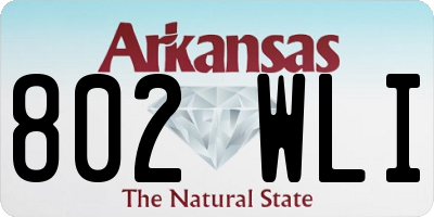 AR license plate 802WLI