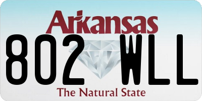 AR license plate 802WLL