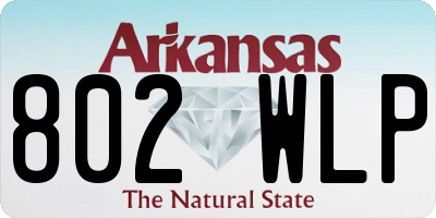 AR license plate 802WLP
