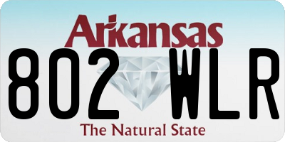 AR license plate 802WLR