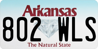 AR license plate 802WLS