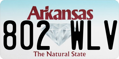 AR license plate 802WLV