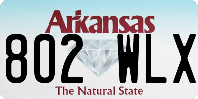 AR license plate 802WLX