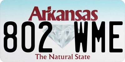 AR license plate 802WME