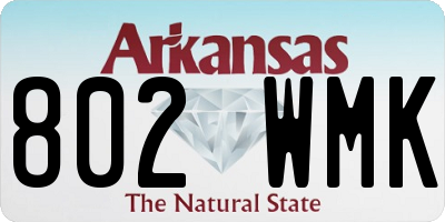 AR license plate 802WMK