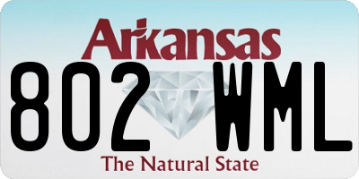 AR license plate 802WML