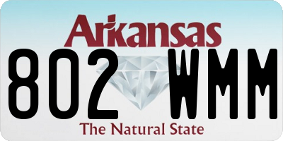 AR license plate 802WMM