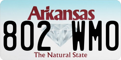 AR license plate 802WMO