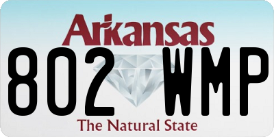 AR license plate 802WMP