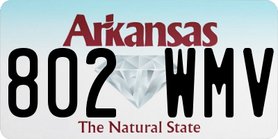 AR license plate 802WMV