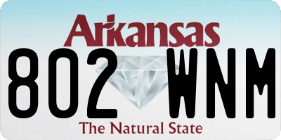 AR license plate 802WNM