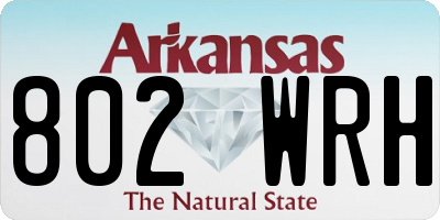 AR license plate 802WRH