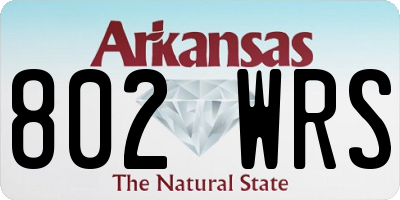 AR license plate 802WRS