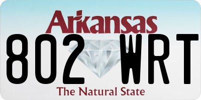 AR license plate 802WRT