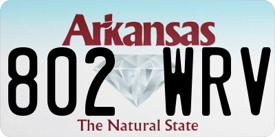 AR license plate 802WRV