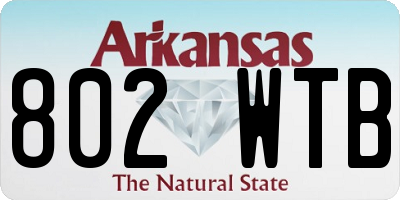 AR license plate 802WTB