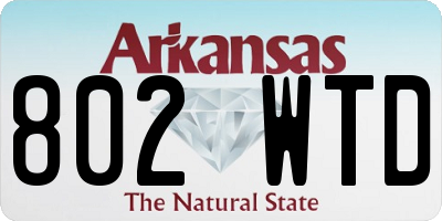 AR license plate 802WTD