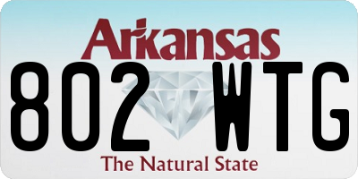 AR license plate 802WTG