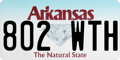 AR license plate 802WTH