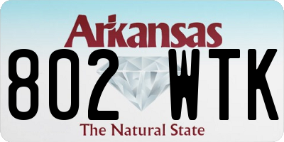 AR license plate 802WTK
