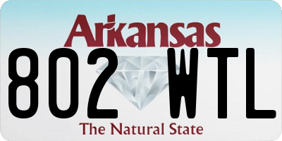 AR license plate 802WTL