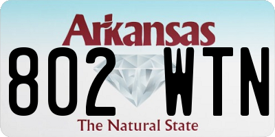 AR license plate 802WTN