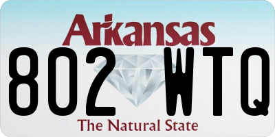 AR license plate 802WTQ