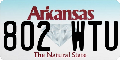 AR license plate 802WTU